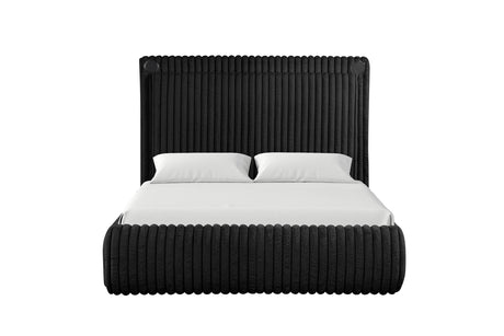 Diana Black Queen Platform Bed by Happy Homes at Eve Furniture