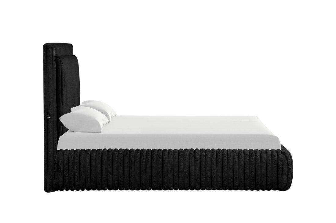 Diana Black Queen Platform Bed by Happy Homes at Eve Furniture