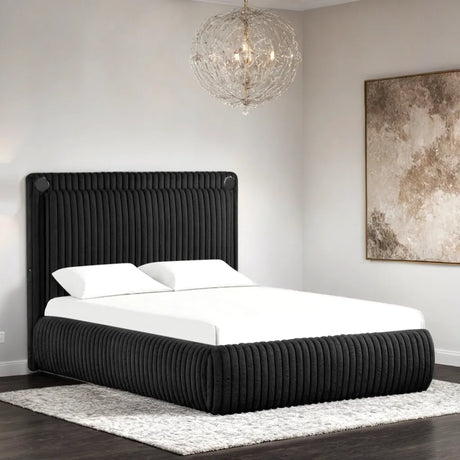 Diana Black King Platform Bed by Happy Homes at Eve Furniture