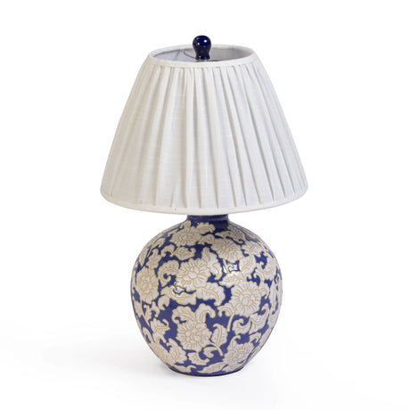 Diana Blue & White Table Lamp by TOV Furniture at Eve Furniture