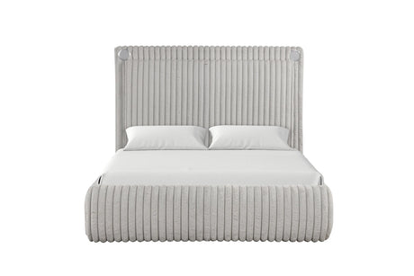 Diana Gray King Platform Bed by Happy Homes at Eve Furniture