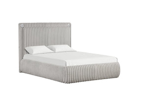 Diana Gray Queen Platform Bed by Happy Homes at Eve Furniture