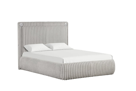 Diana Gray Queen Platform Bed by Happy Homes at Eve Furniture