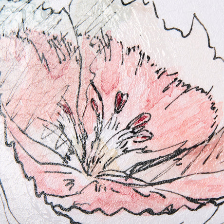 Dianthus I by Mercana Studio a Hand Embellished Textured Framed Art Print by Mercana at Eve Furniture