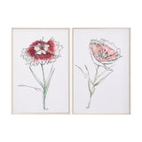 Dianthus I by Mercana Studio a Hand Embellished Textured Framed Art Print by Mercana at Eve Furniture