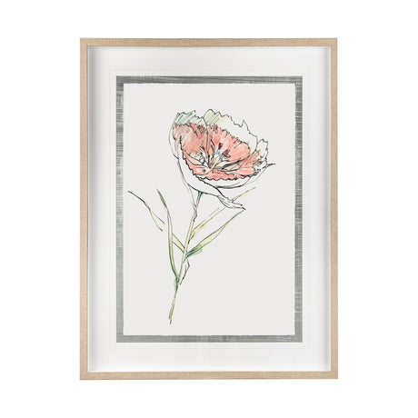 Dianthus II by Panpan Zhang a Framed Art Print Matted under Glass by Mercana at Eve Furniture