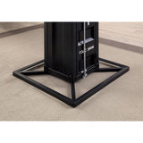 Dicarda Distressed Walnut/Sand Black Counter Height Table by Furniture of America at Eve Furniture