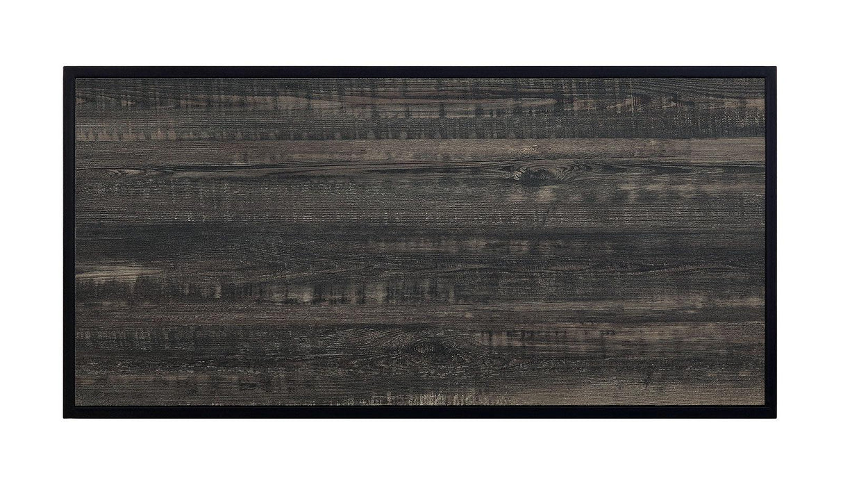 Dicarda Black/Distressed Dark Oak Bar Ht. Table by Furniture of America at Eve Furniture