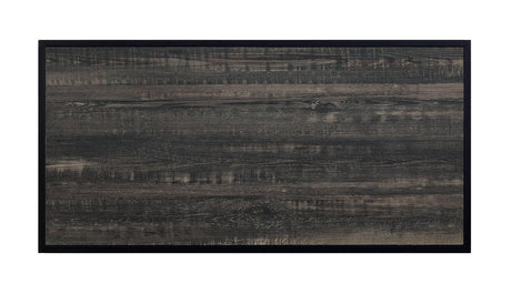 Dicarda Black/Distressed Dark Oak Bar Ht. Table by Furniture of America at Eve Furniture