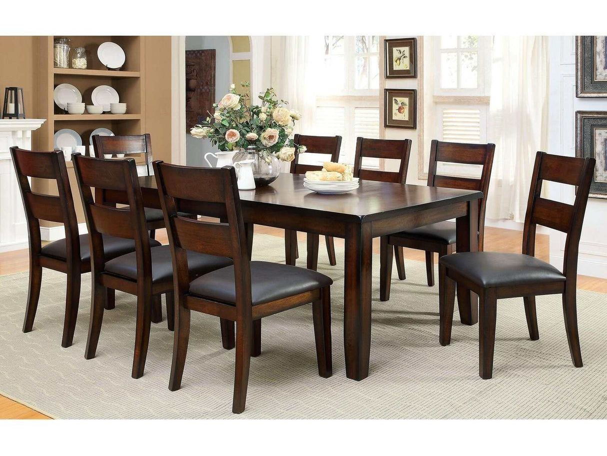 Dickinson Dark Cherry 9-Piece Dining Room Set by Furniture of America at Eve Furniture