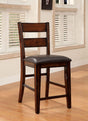 Dickinson Dark Cherry Counter Ht. Chair, Set of 2 by Furniture of America at Eve Furniture