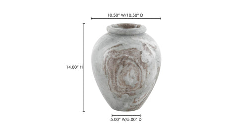 Didion Vase Torrento Marble by Moe's Home at Eve Furniture