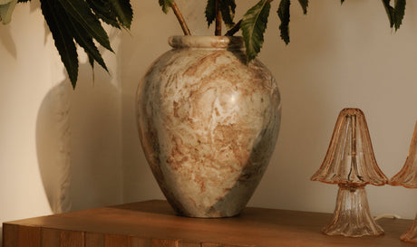 Didion Vase Torrento Marble by Moe's Home at Eve Furniture