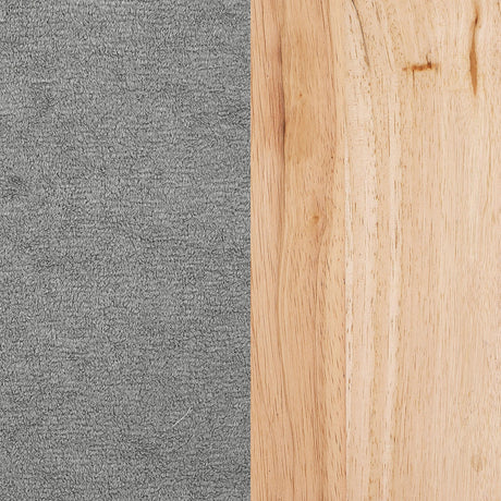 Diego Grey Upholstered Accent Arm Chair with Wood Arms by Coaster at Eve Furniture