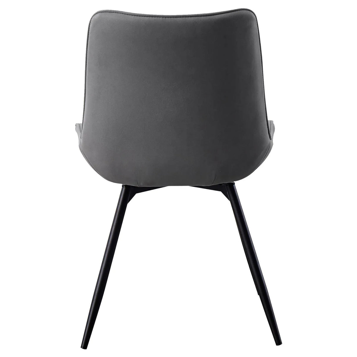 Diggs Gray and Gunmetal Upholstered Tufted Swivel Dining Chairs, Set of 2 by Coaster at Eve Furniture