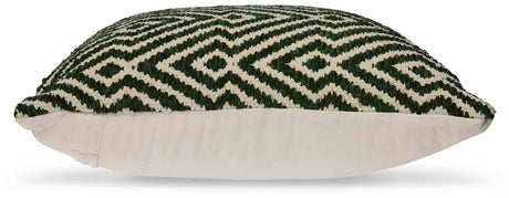 Digover Green/Ivory Pillow by Ashley at Eve Furniture