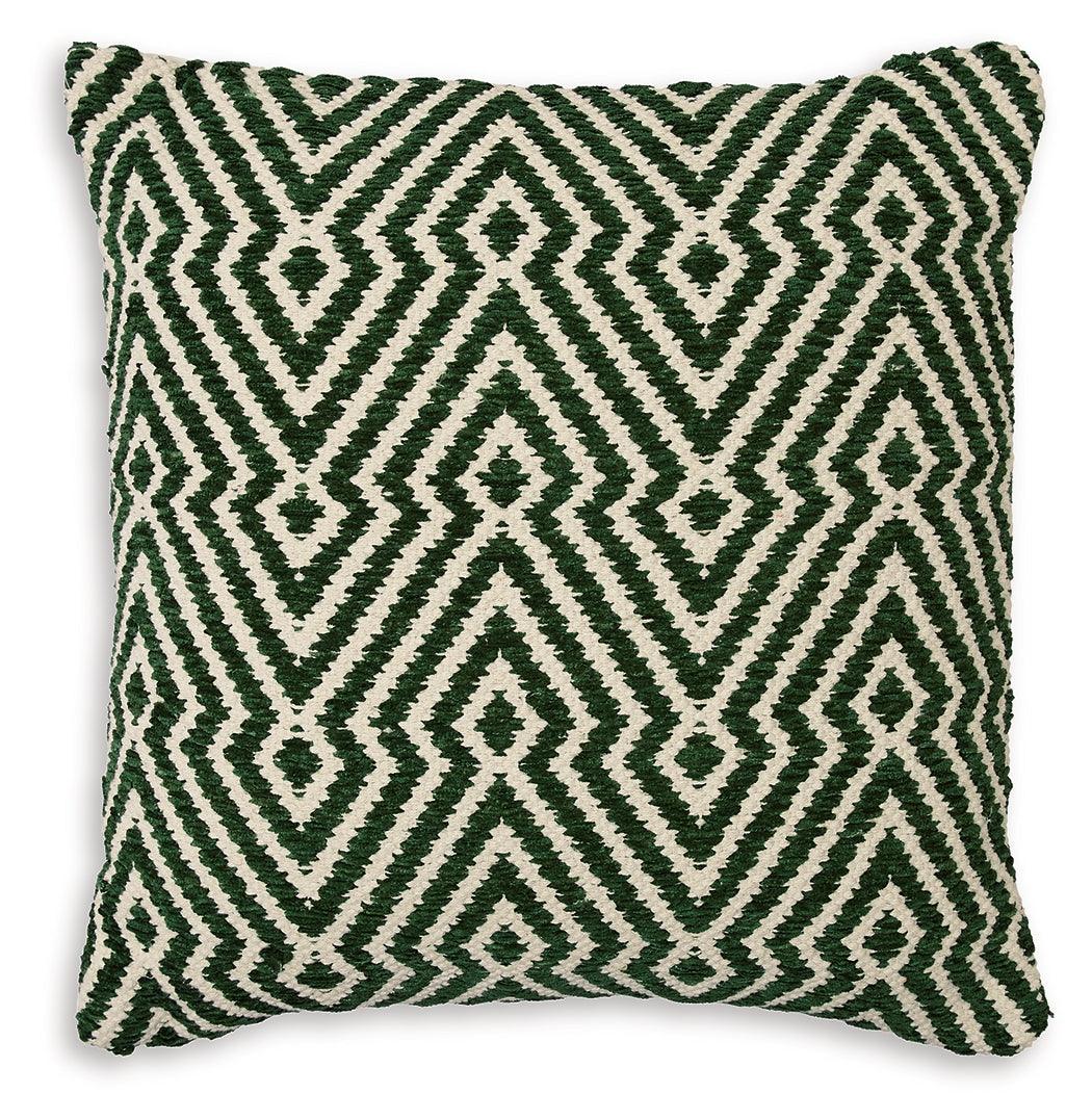 Digover Green/Ivory Pillow (Set of 4) by Ashley at Eve Furniture