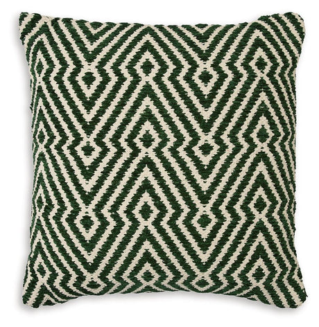 Digover Green/Ivory Pillow (Set of 4) by Ashley at Eve Furniture