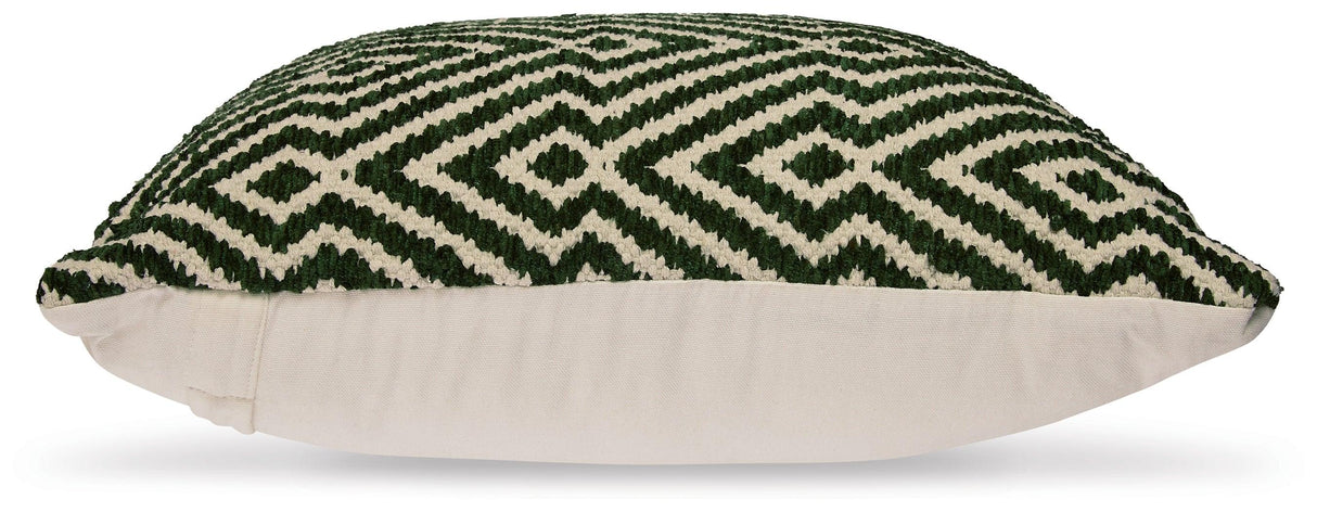 Digover Green/Ivory Pillow (Set of 4) by Ashley at Eve Furniture