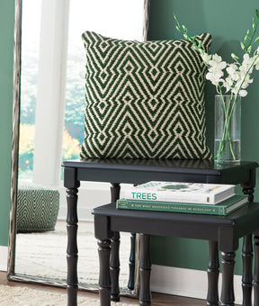 Digover Green/Ivory Pillow (Set of 4) by Ashley at Eve Furniture