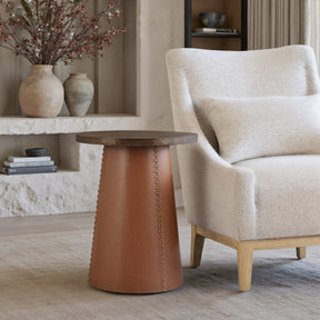 Dikis Brown Side Table by Zuomod at Eve Furniture