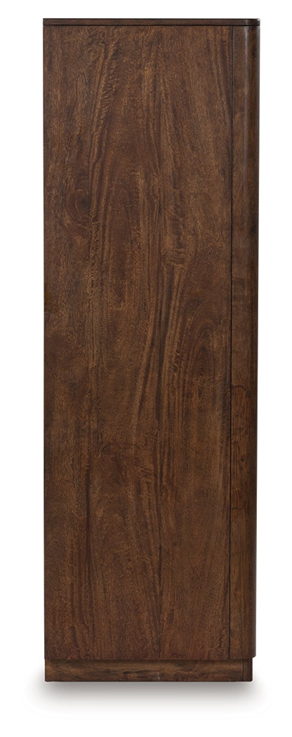 Dilenno Dark Brown 5 Drawer Chest of Drawers by Ashley at Eve Furniture