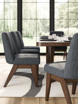 Dilenno Dark Brown 5-Piece Rectangular Dining Set by Ashley at Eve Furniture