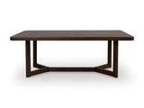 Dilenno Dark Brown 9-Piece Rectangular Dining Set by Ashley at Eve Furniture