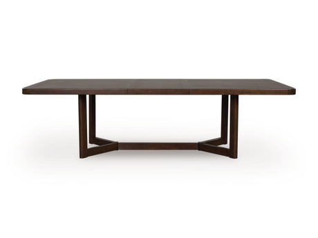 Dilenno Dark Brown 9-Piece Rectangular Dining Set by Ashley at Eve Furniture