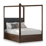 Dilenno Dark Brown Canopy Bedroom Set by Ashley at Eve Furniture