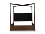 Dilenno Dark Brown Canopy Bedroom Set by Ashley at Eve Furniture