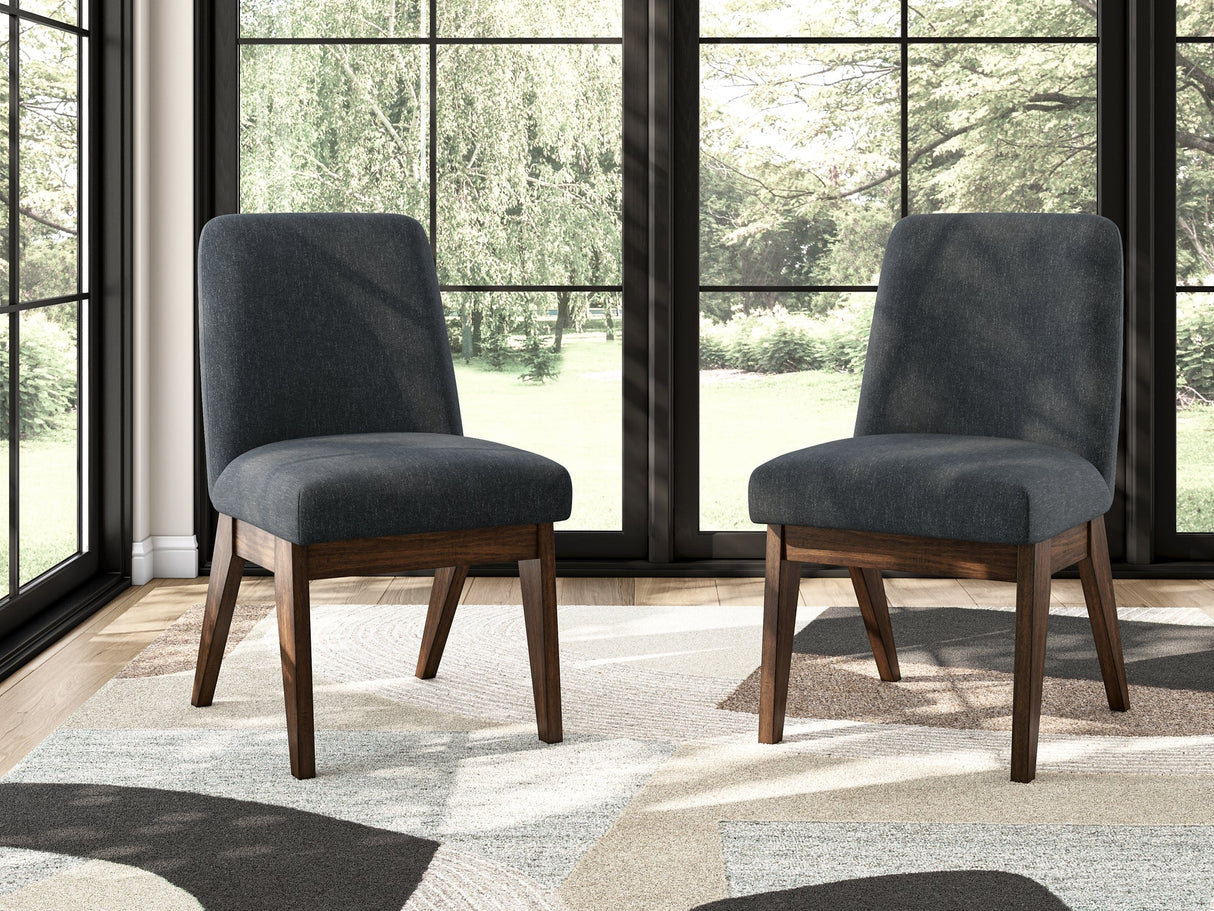 Dilenno Dark Brown Dining Chair, Set of 2 by ASHLEY FURNITURE at Eve Furniture