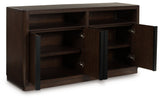 Dilenno Dark Brown Dining Server by Ashley at Eve Furniture