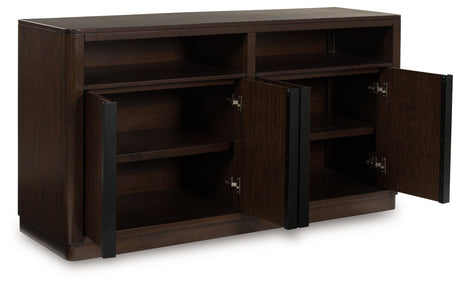 Dilenno Dark Brown Dining Server by Ashley at Eve Furniture