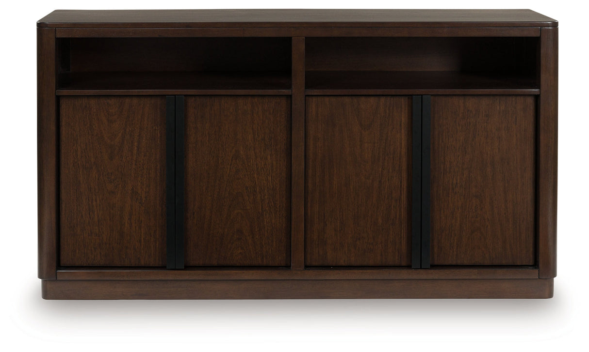 Dilenno Dark Brown Dining Server by Ashley at Eve Furniture