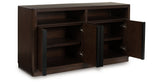 Dilenno Dark Brown Dining Server by Ashley at Eve Furniture