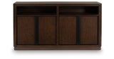 Dilenno Dark Brown Dining Server by Ashley at Eve Furniture