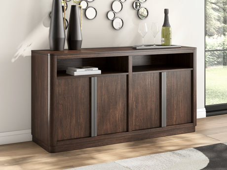 Dilenno Dark Brown Dining Server by Ashley at Eve Furniture
