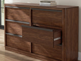 Dilenno Dark Brown 6 Drawer Dresser by Ashley at Eve Furniture
