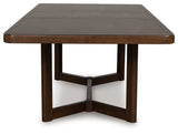 Dilenno Dark Brown Extendable Rectangular Dining Set by Ashley at Eve Furniture