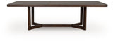 Dilenno Dark Brown Extendable Rectangular Dining Set by Ashley at Eve Furniture