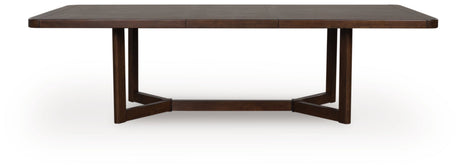 Dilenno Dark Brown Extendable Rectangular Dining Set by Ashley at Eve Furniture