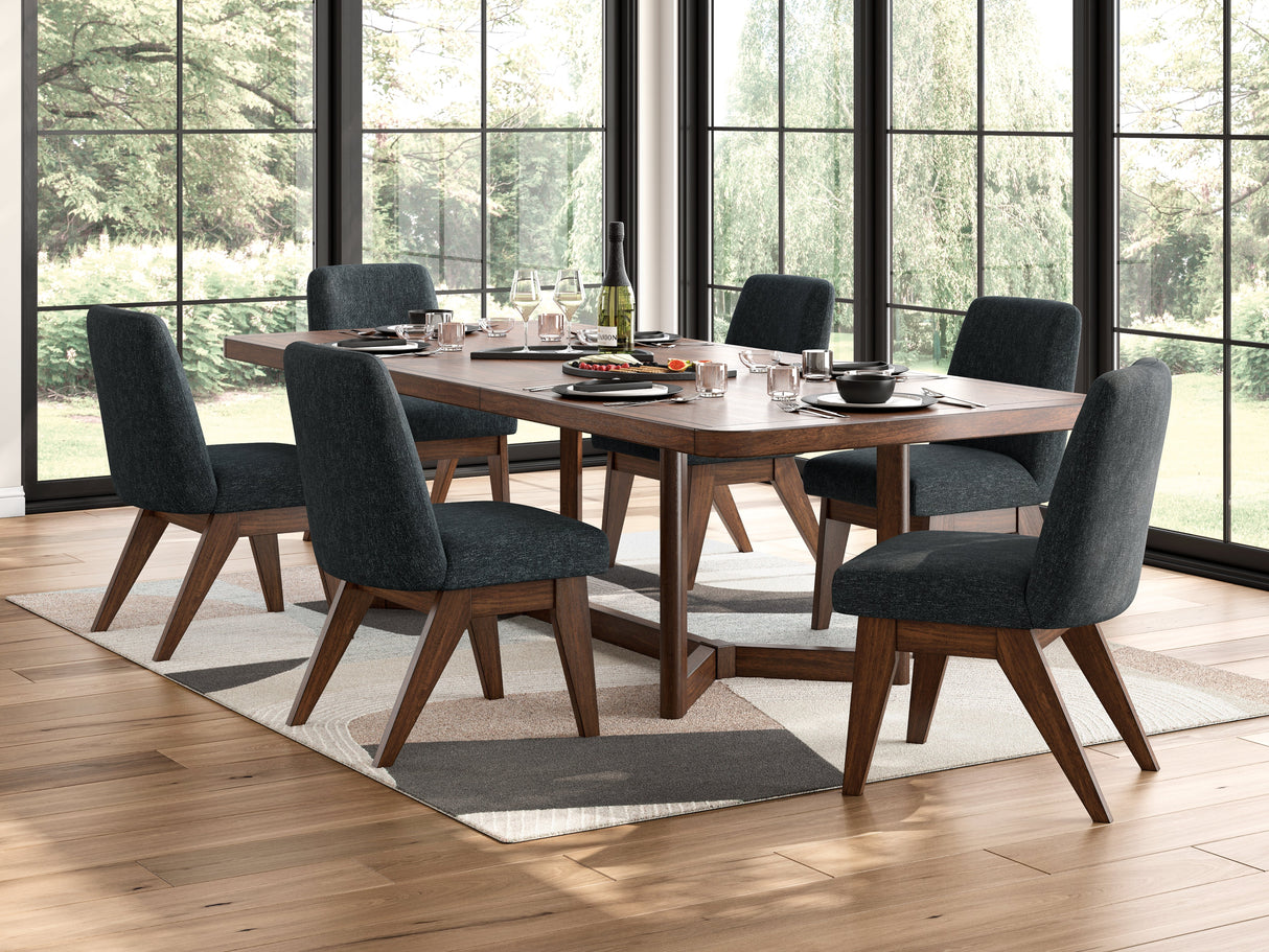 Dilenno Dark Brown 7-Piece Rectangular Dining Set by Ashley at Eve Furniture