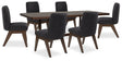 Dilenno Dark Brown 7-Piece Rectangular Dining Set by Ashley at Eve Furniture