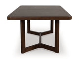 Dilenno Dark Brown 9-Piece Rectangular Dining Set by Ashley at Eve Furniture