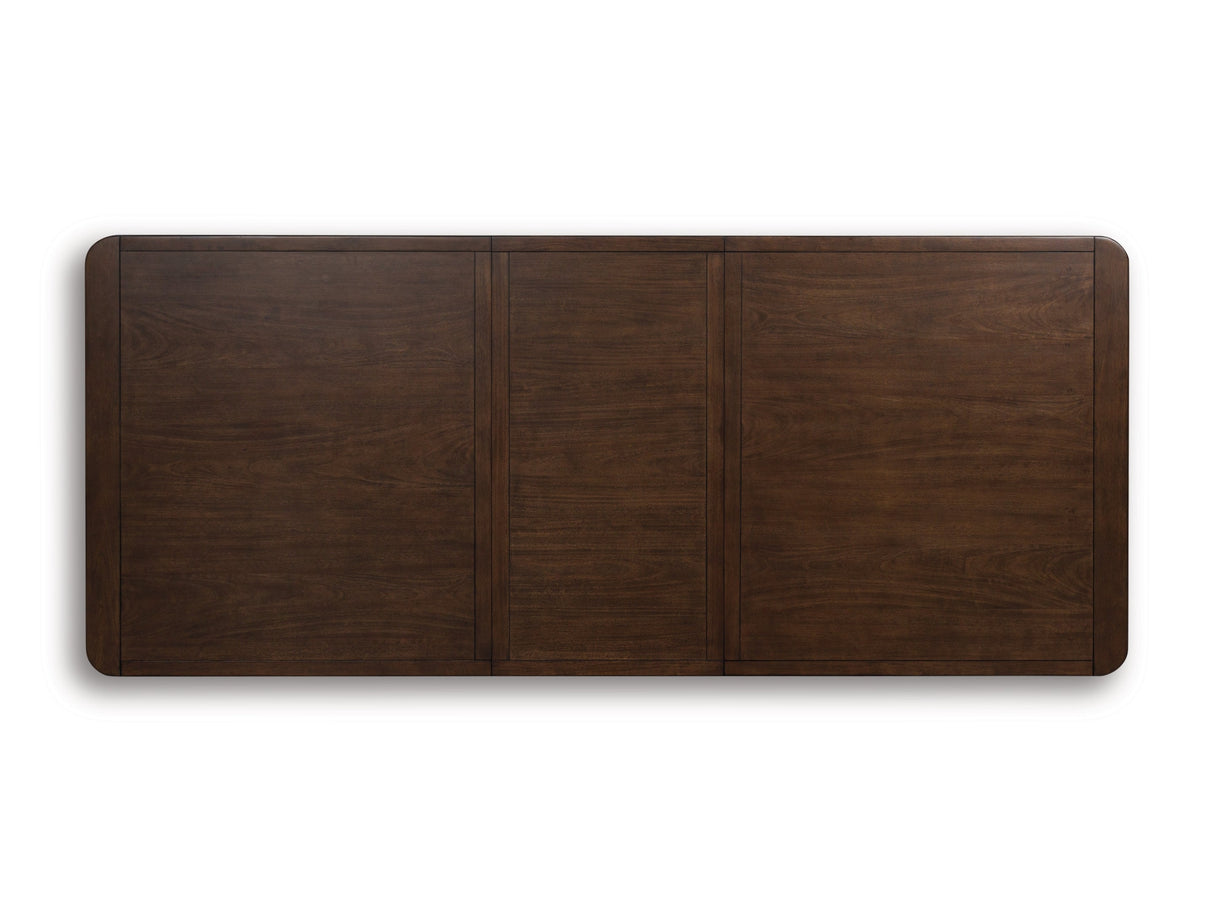 Dilenno Dark Brown 9-Piece Rectangular Dining Set by Ashley at Eve Furniture