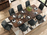 Dilenno Dark Brown 9-Piece Rectangular Dining Set by Ashley at Eve Furniture