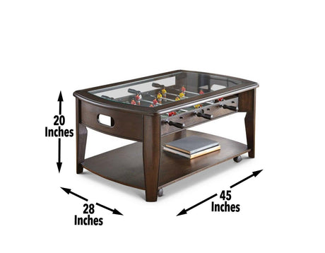 Diletta 3-Piece Game Set (Foosball Cocktail & 2 Game End Tables) by Steve Silver at Eve Furniture