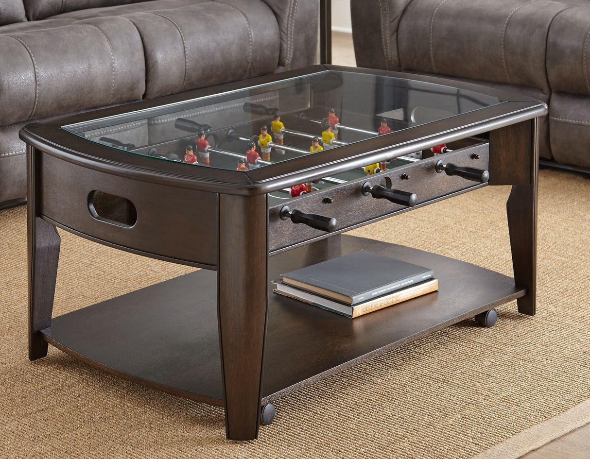 Diletta 3-Piece Game Set (Foosball Cocktail & 2 Game End Tables) by Steve Silver at Eve Furniture