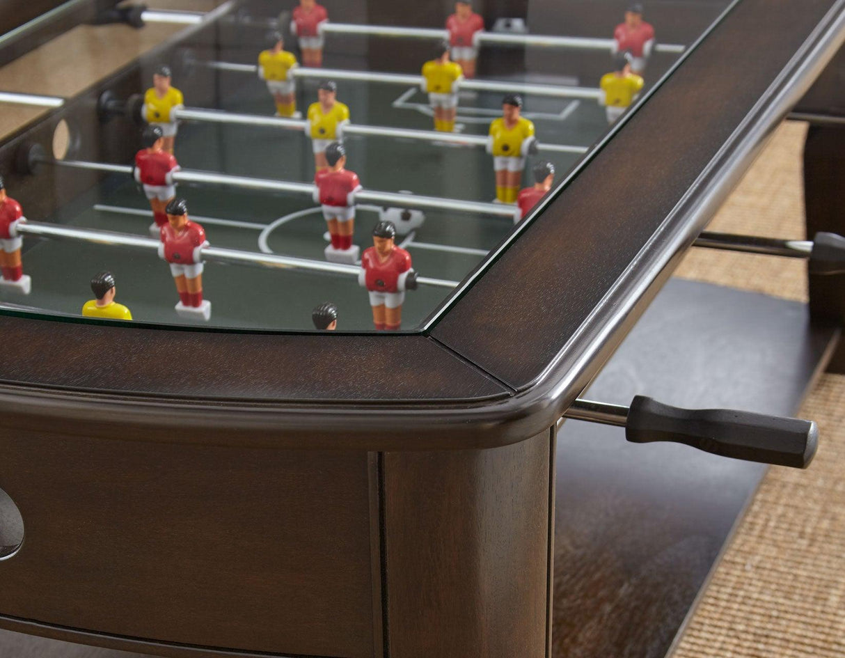 Diletta 3-Piece Game Set (Foosball Cocktail & 2 Game End Tables) by Steve Silver at Eve Furniture